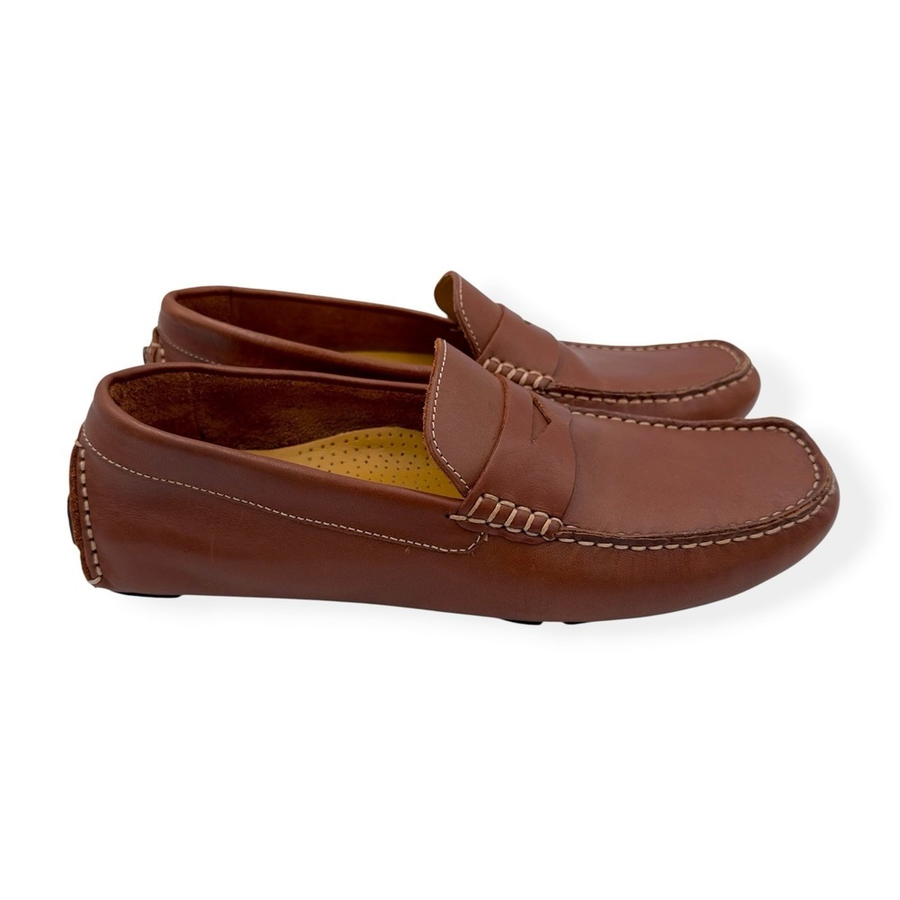 Cole Haan Men's Howland Penny Loafer Driving Brown Leather CO4534 Size 7.5 M